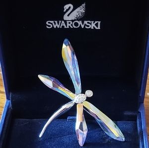 New Swarovski Crystal Dragonfly Pin